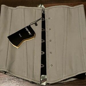 Gray Green Underbust Corset NWT UK12